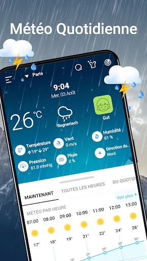 Télécharger Carte météo : demain, aujourd - Appcracy