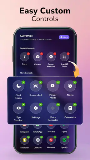 Centre de contrôle iOS:Panneau screenshot