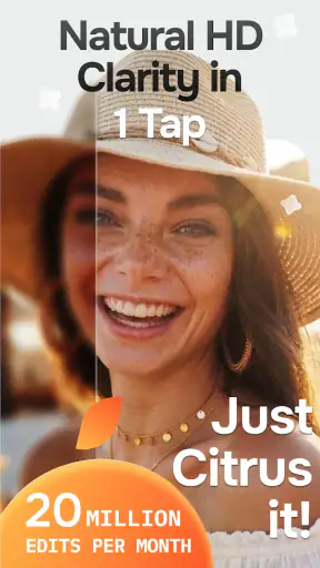 Citrus 1 Tap Photo Enhancer AI screenshot