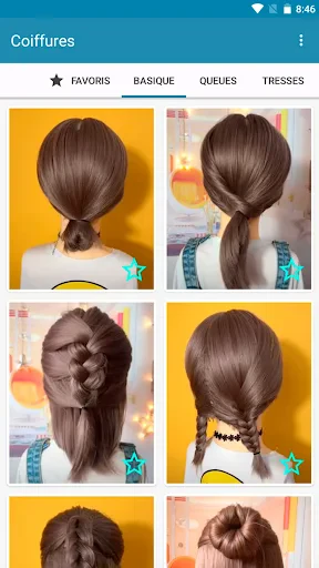 Coiffures pour cheveux courts screenshot