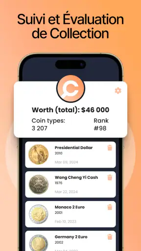 CoinIn - scan pièce de monnaie screenshot