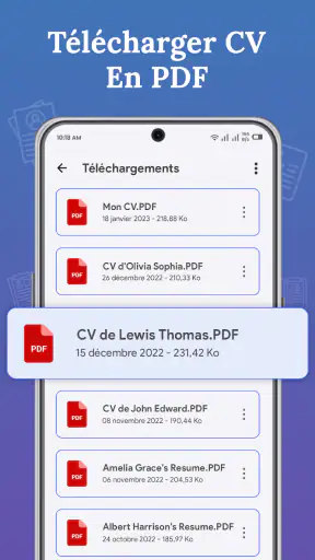 Créer un CV - Curriculum Vitae screenshot