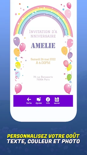 Créer une carte d'invitation screenshot