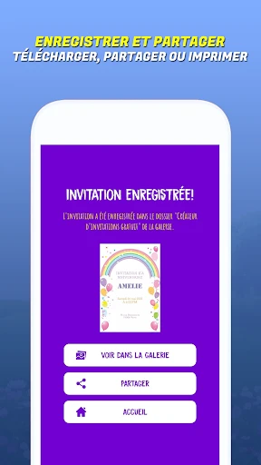 Créer une carte d'invitation screenshot