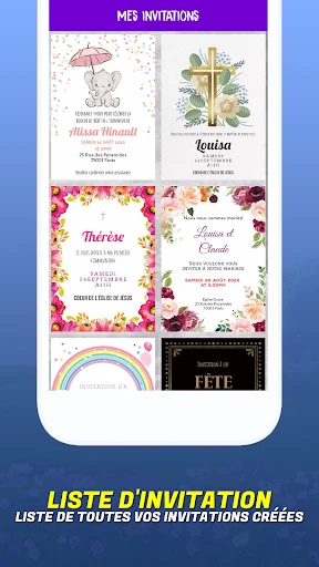 Créer une carte d'invitation screenshot