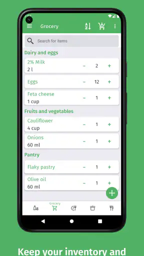 Cuisine: Inventaire & recettes screenshot