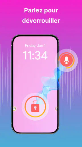 Déverrouiller l'écran par voix screenshot