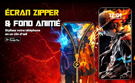 Écran Zipper & Fonds screenshot