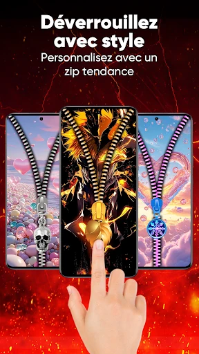 Écran Zipper & Fonds screenshot