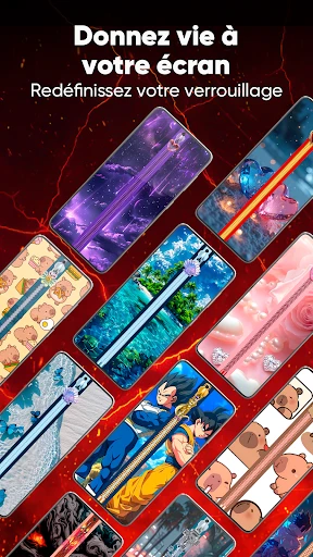 Écran Zipper & Fonds screenshot