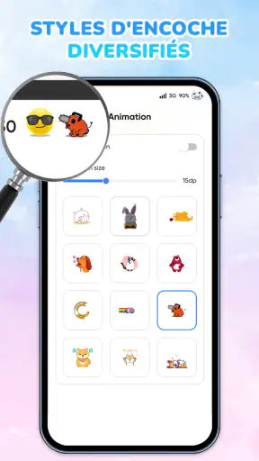 Emoji Batterie – Barre d’état screenshot
