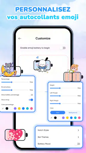 Emoji Batterie – Barre d’état screenshot