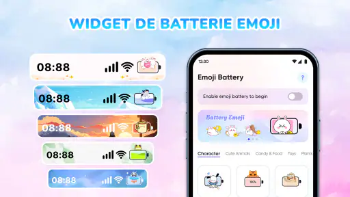 Emoji Batterie – Barre d’état screenshot
