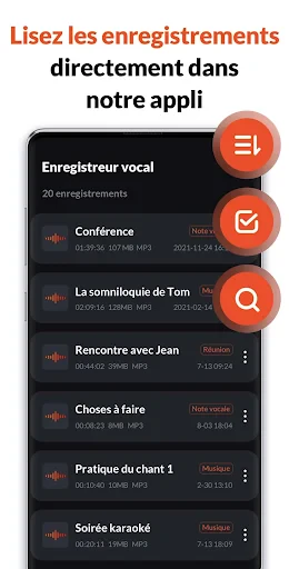 Enregistreur Vocal & Audio screenshot