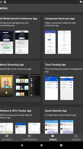 Felgo 3 QML Dev App screenshot