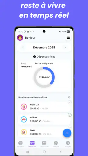 Finzee - Budget planner screenshot
