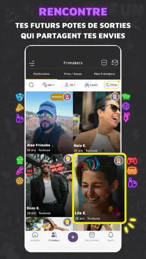 Frimake - Rencontres amicales screenshot