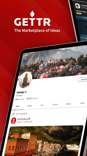 GETTR screenshot