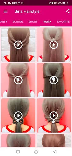 Girls Hairstyle Step By Step screenshot