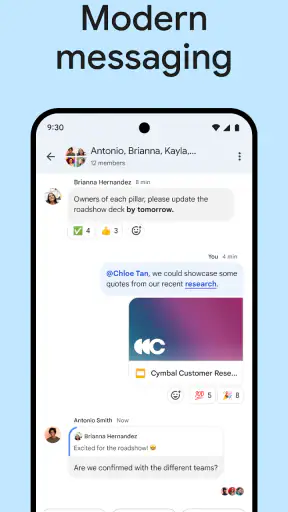 Google Chat screenshot