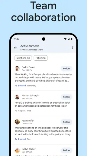 Google Chat screenshot