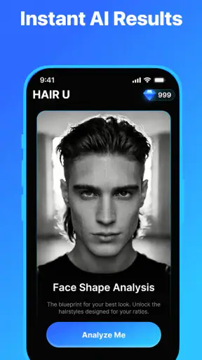 HAIR U: AI Haircut Scanner screenshot