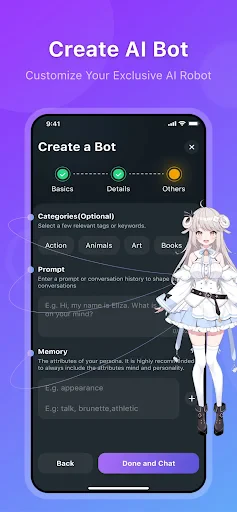 HiWaifu : ami IA et hub Waifu screenshot