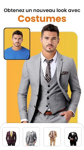 Hommes veste photo éditeur screenshot