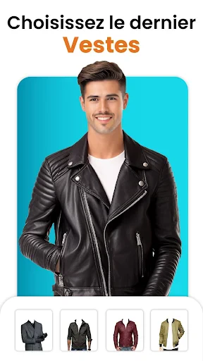 Hommes veste photo éditeur screenshot