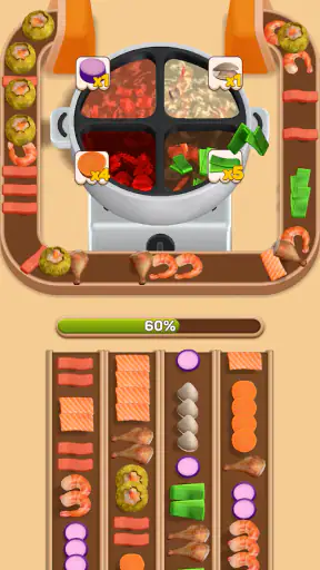 Hotpot Loop: Food Sort screenshot