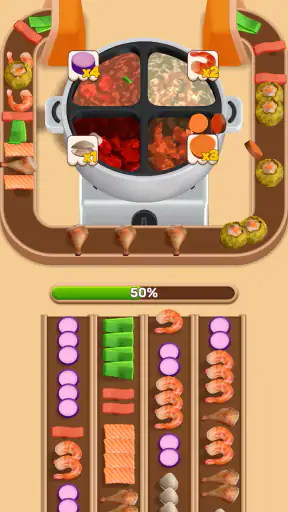 Hotpot Loop: Food Sort screenshot