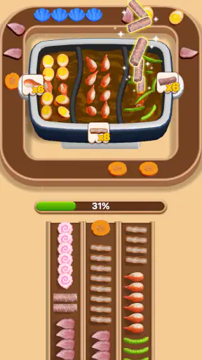 Hotpot Loop: Food Sort screenshot