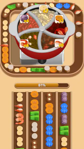 Hotpot Loop: Food Sort screenshot