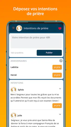 Hozana - Prière catholique screenshot