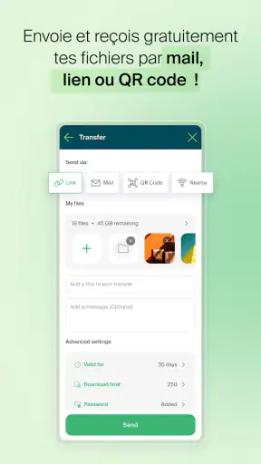 Infomaniak SwissTransfer screenshot