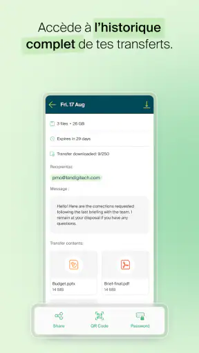 Infomaniak SwissTransfer screenshot