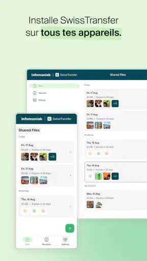 Infomaniak SwissTransfer screenshot