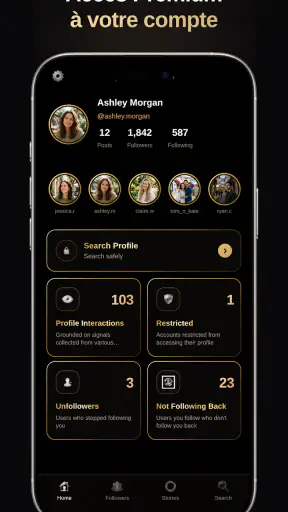 inProfile : Traqueur Profil screenshot