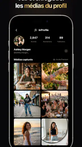 inProfile : Traqueur Profil screenshot