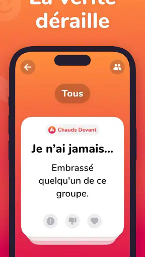 Je N'ai Jamais - Jeux Soiree screenshot