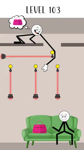 Jeu de puzzle voleur Stickman screenshot