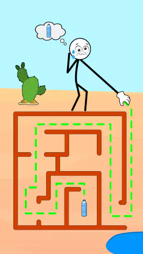 Jeu de puzzle voleur Stickman screenshot