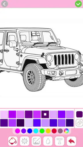 Jeux coloriage dessin voitures screenshot