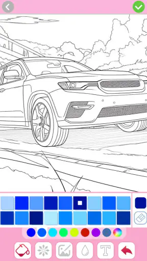 Jeux coloriage dessin voitures screenshot