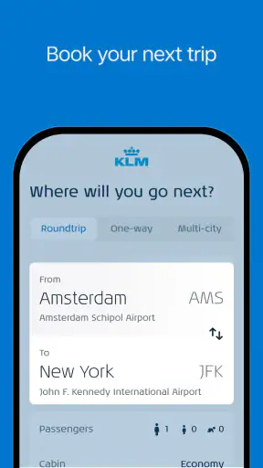 KLM - Réservez un vol screenshot