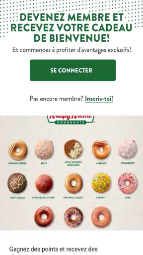 Krispy Kreme France screenshot