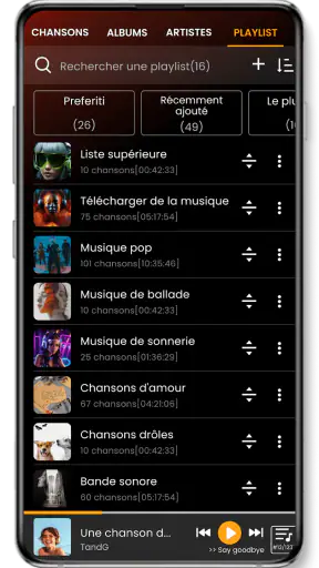 Lecteur de musique screenshot