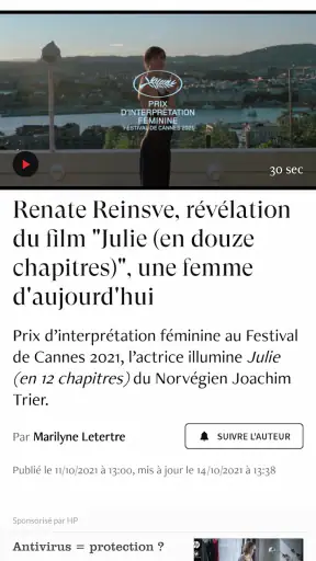 Madame Figaro, le news féminin screenshot