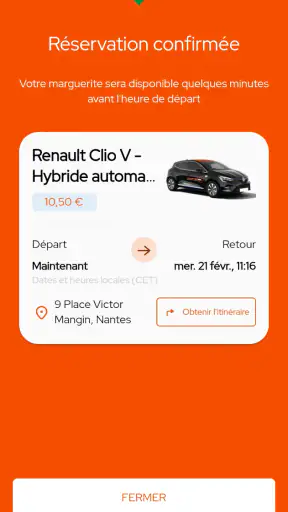 marguerite Autopartage Nantes screenshot