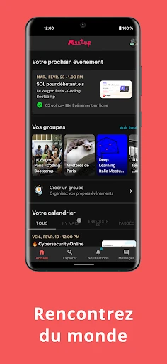 Meetup : événements locaux screenshot